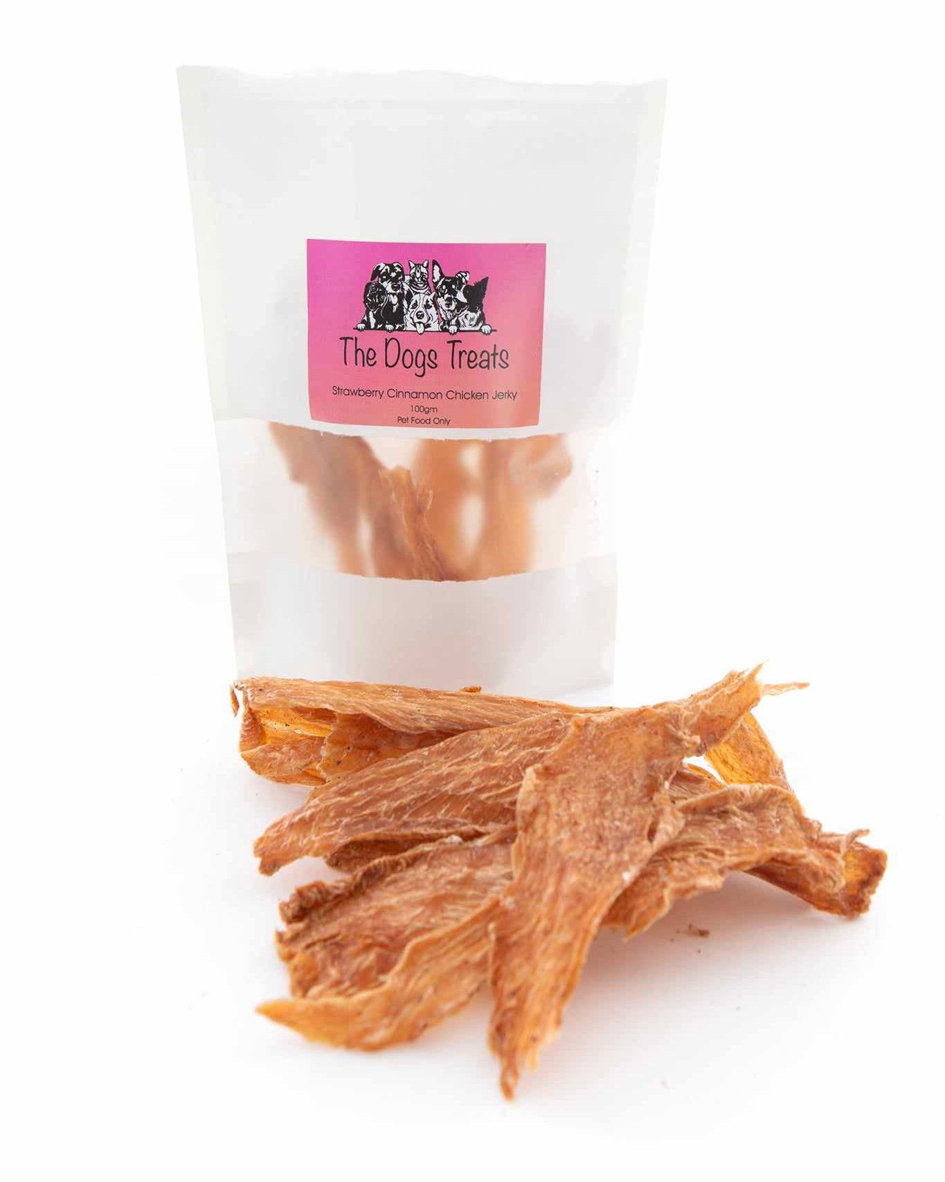 Strawberry Cinnamon Chicken Jerky
