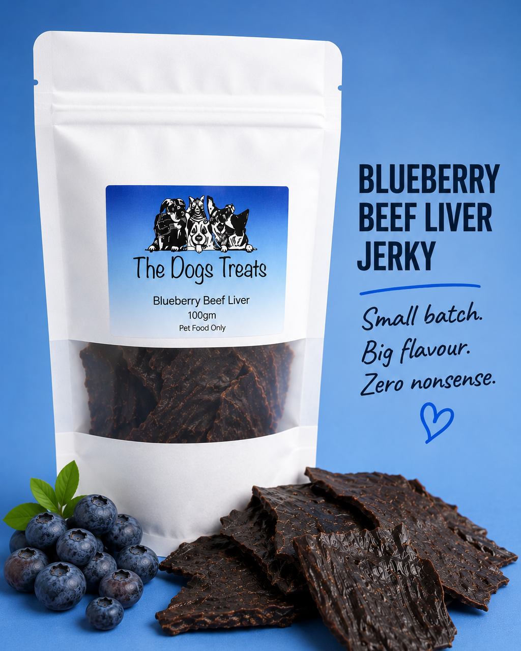 Blueberry Beef Liver Jerky