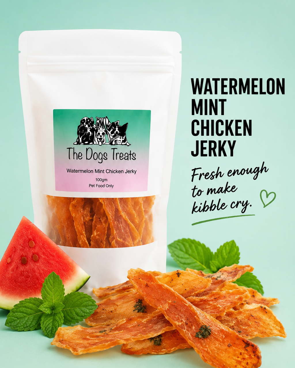 Watermelon Mint Chicken Jerky