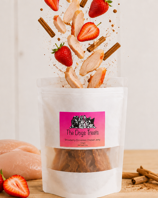 Strawberry Cinnamon Chicken Jerky