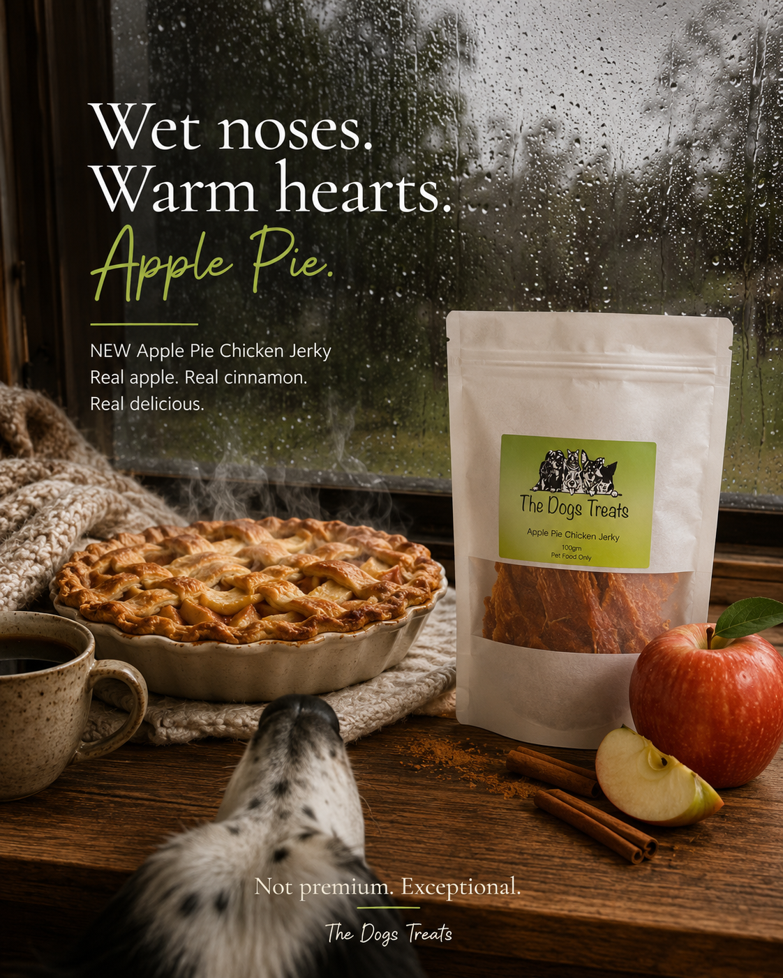 Apple Pie Chicken Jerky 100gm - Limited Edition
